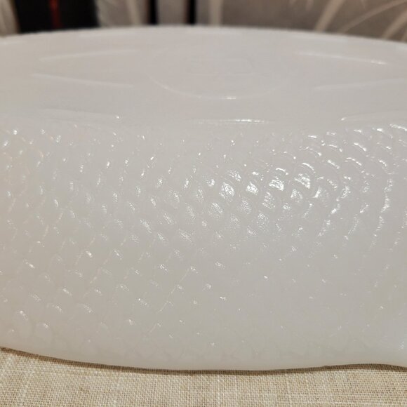 Vintage Milk Glass GlasBake Fish Sushi Sashimi Serving Platter - 18" - Picture 4 of 6